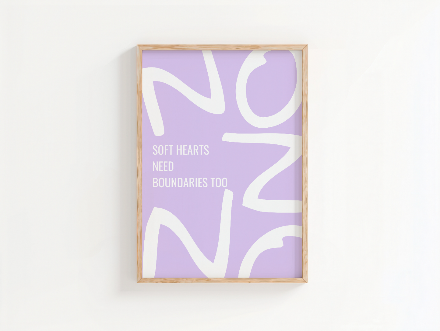 Soft Hearts Need Boundaries Poster