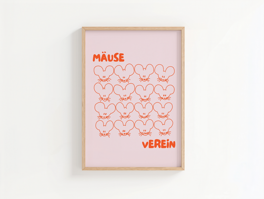 Mäuseverein Poster