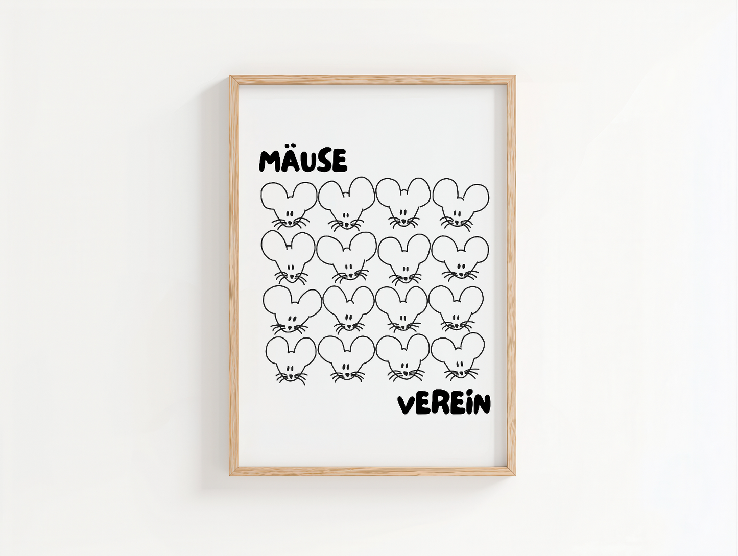Mäuseverein Poster