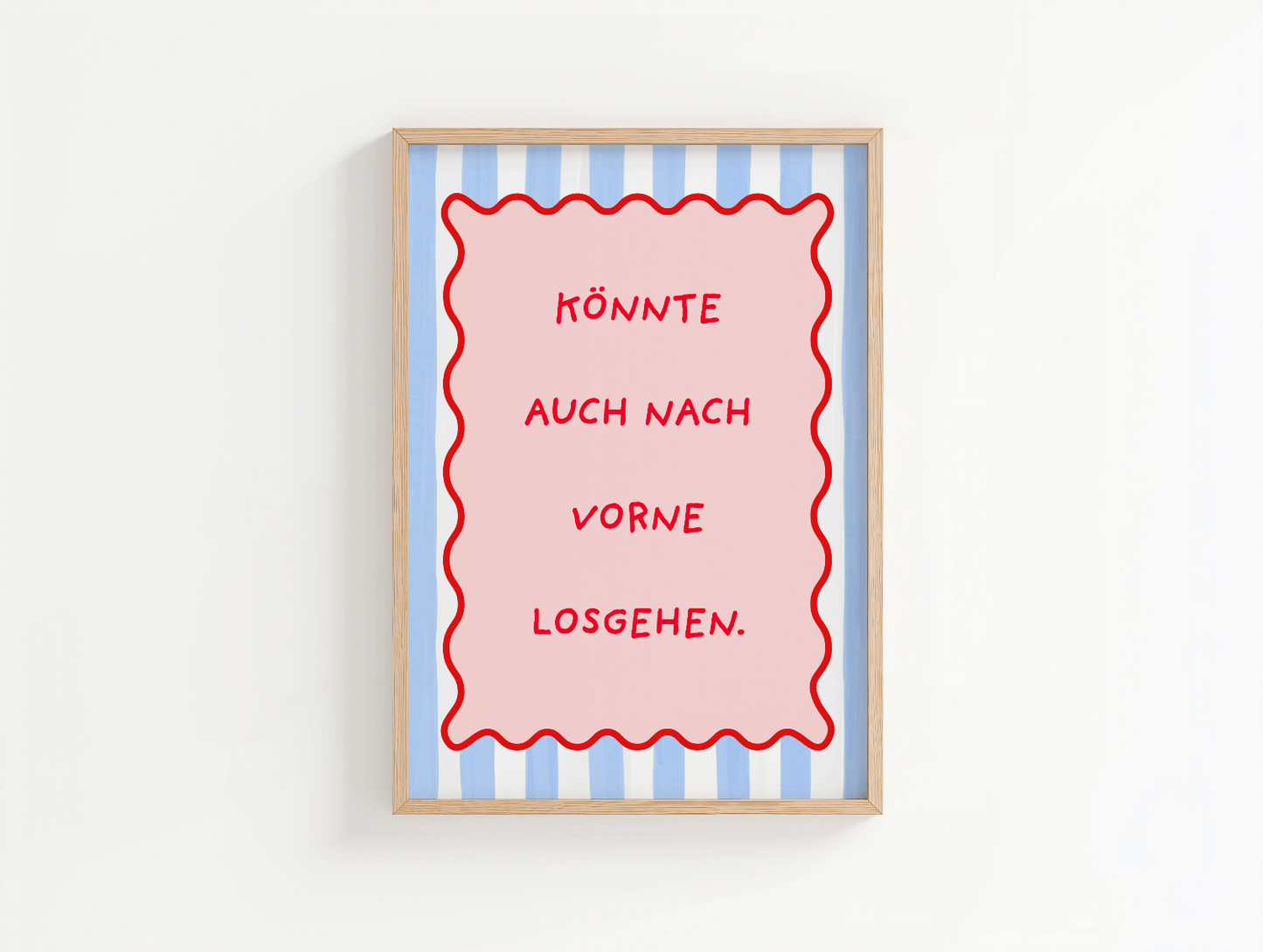 Könnte auch nach vorne losgehen Poster