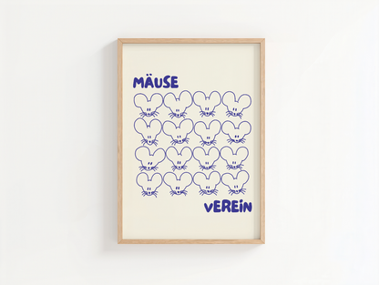 Mäuseverein Poster