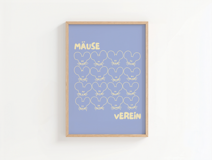 Mäuseverein Poster