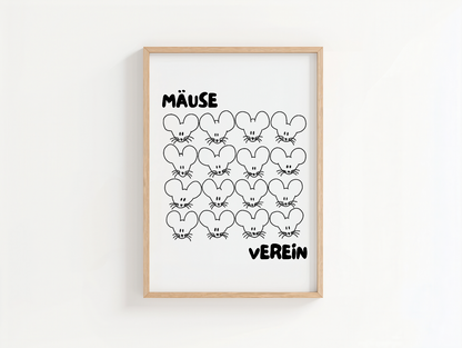 Mäuseverein Poster