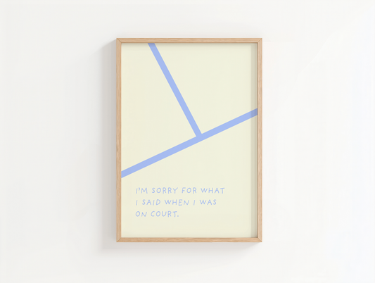 Tennis Court Poster