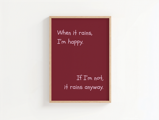 If It Rains Poster