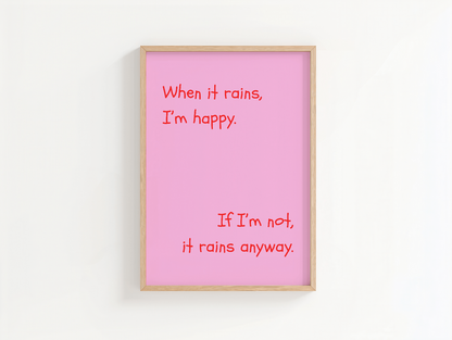 If It Rains Poster