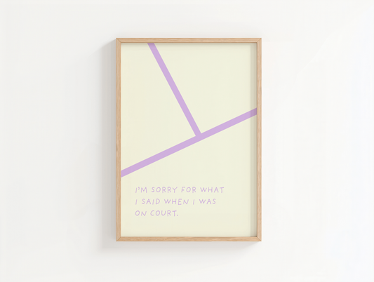 Tennis Court Poster