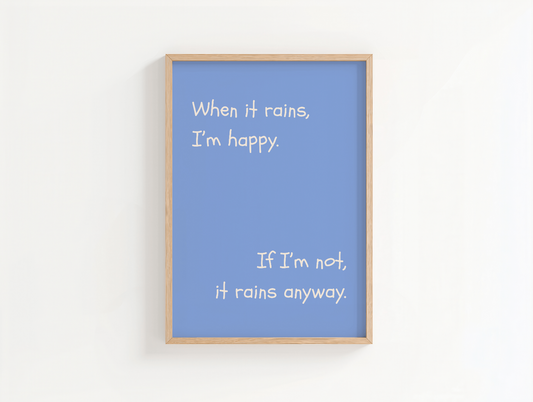 If It Rains Poster